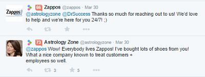 zappos maine tweet