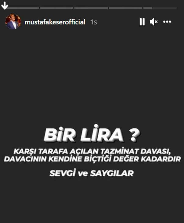 Mustafa Keser Instagram-postaus