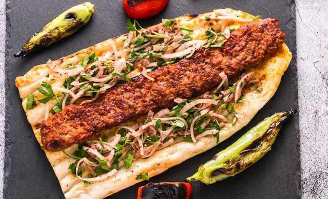 Harbiye Kebab, joka maistuu siltä kuin syöt ravintolassa! Kuinka tehdä Harbiye Kebab?