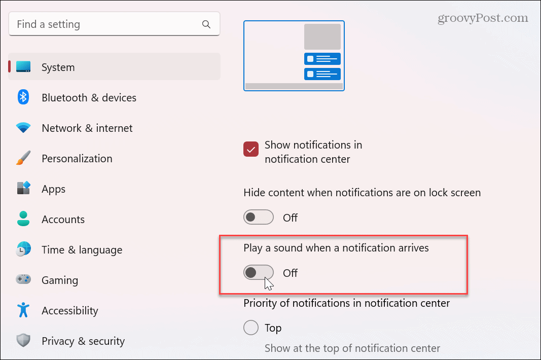 Poista sovellusten ilmoitusäänet käytöstä Windowsissa