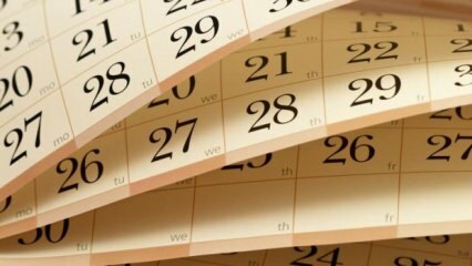 Kuinka vanhoja kalentereita arvioidaan? 