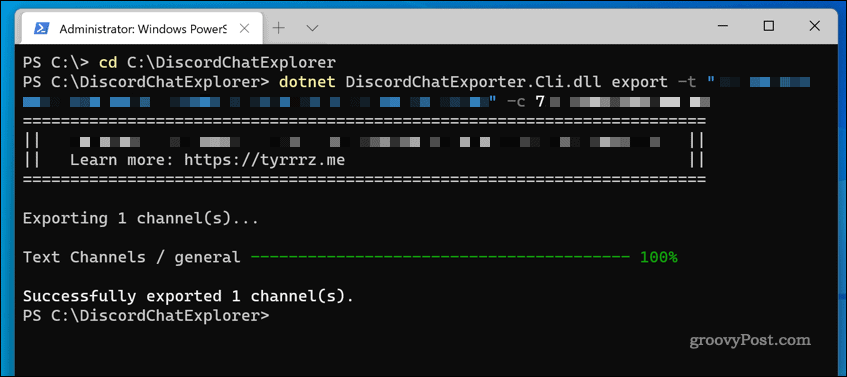 Windows 11:n DiscordChatExploreria käytetään palvelimen keskustelulokin lataamiseen