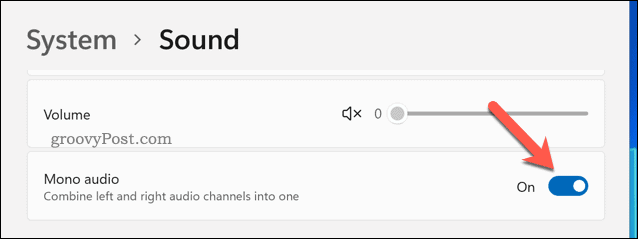 Ota monoääni käyttöön Windows 11:ssä