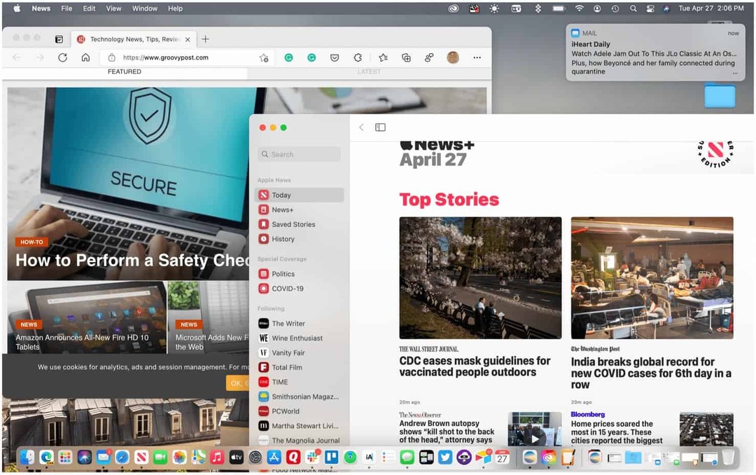 Kuinka ottaa Mac-näyttökuvia ja tallentaa videoita macOS Big Sur -sovelluksessa