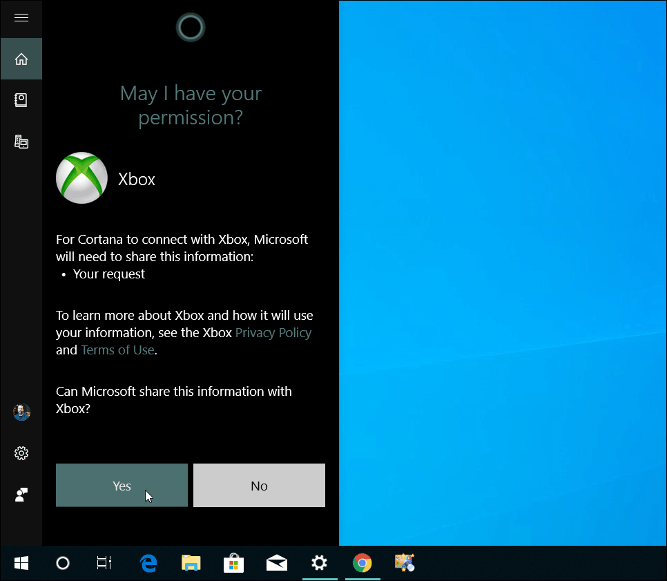 Kytke Xbox One Cortana -tietokone
