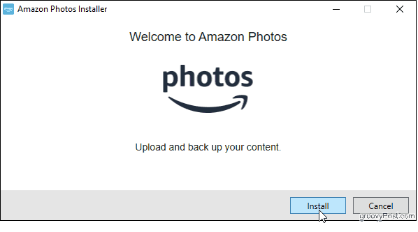 Asenna Amazon Photos -työpöytäsovellus