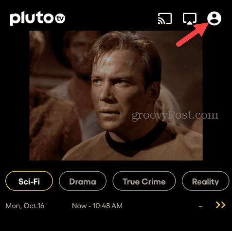 Poista Pluto TV -tili