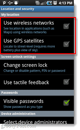 Android käyttää langattomia verkkoani gps-satelliitteja
