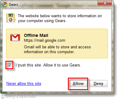Salli gmail käyttää Google-pyydyksiä