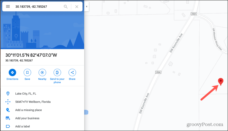 Sijaintitiedot Google Maps Online
