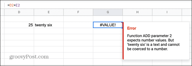 google sheets arvovirhe