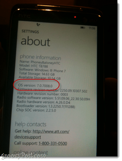 kopioi ja liitä Windows Phone 7 7.0.7390.0 -sovelluksella
