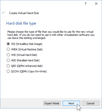 05 Kiintolevyn tyypin määrittäminen (Windows 10 Install)