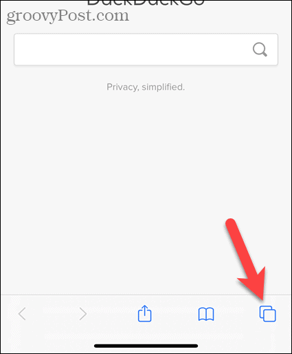 Napauta välilehtipainiketta Safarissa iOS: ssä