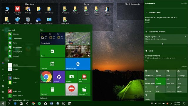 Windows 10 -pimeätilan vuosipäivän päivitys