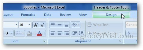 Excel-ylätunniste alatunniste 4