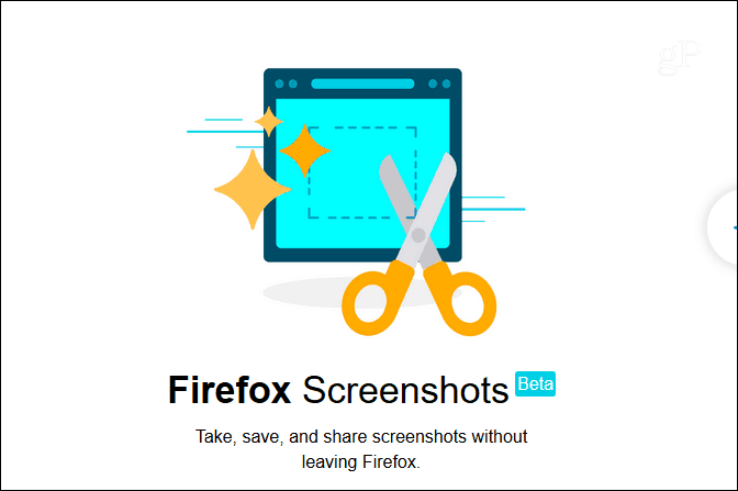 Firefox-näyttökuvat Beta
