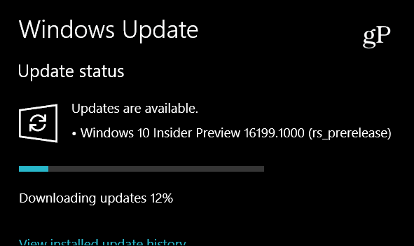 Microsoft Ships Windows 10 Insider Preview Build 16199, sisältää uusia ominaisuuksia