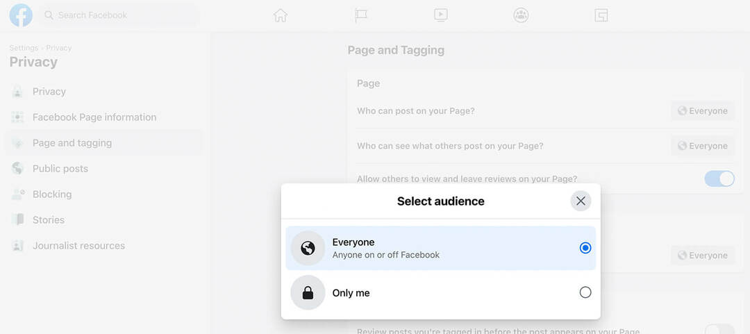 miten-moderoida-facebook-sivua-keskusteluja-arvostelun jälkeinen-valvonta-uusien-sivujen-kokemus-valitse-yleisö-vaihe-4