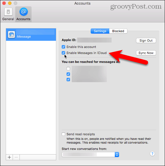 Ota viestit käyttöön Mac-tietokoneen iCloudissa