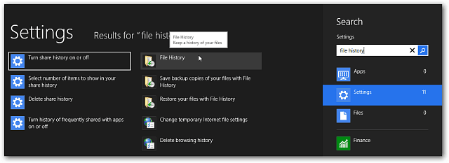 Kuinka ottaa Windows 8 -historia käyttöön