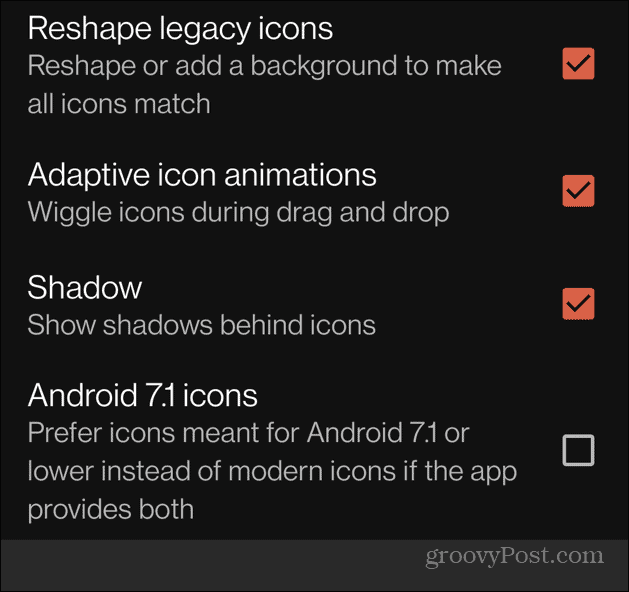 Muuta sovelluskuvakkeita Androidissa