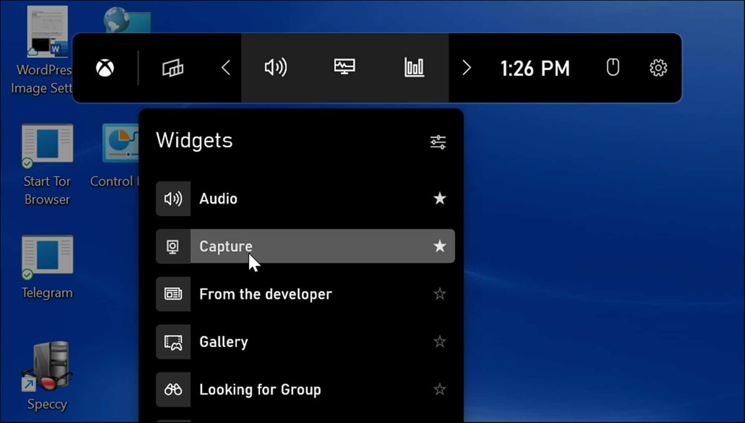 widget-kaappaus ottaa kuvakaappauksen Windows 11:ssä