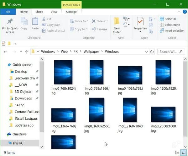 Näin löydät Windows 10 -taustakuvat