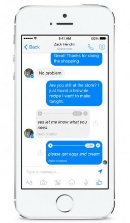 Facebook Messenger testaa puheesta tekstiin -ominaisuuden.