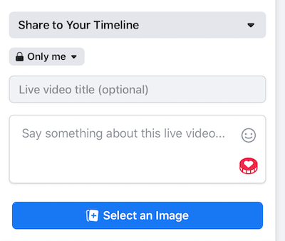 Määritä Facebook Live Streamin Only Me -tietosuoja-asetus