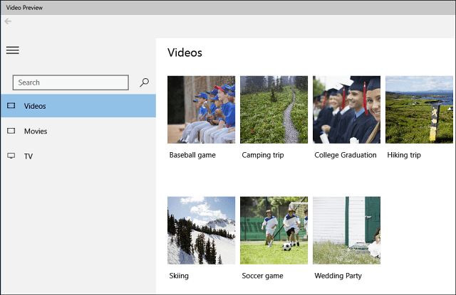 Microsoftin videoiden esikatselusovellus