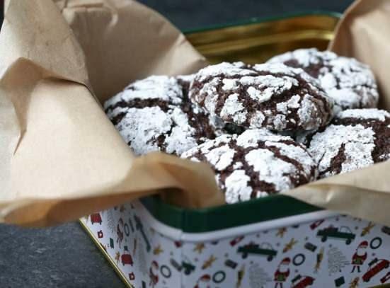 Brownie Cracked Cookies -resepti