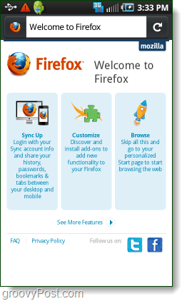 Firefox androidissa