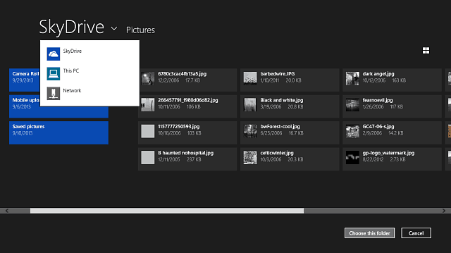 Kuvien diaesityksen luominen Windows 8.1 -lukitusnäytössä