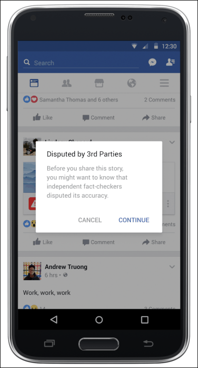 facebook fake news kolmannet osapuolet