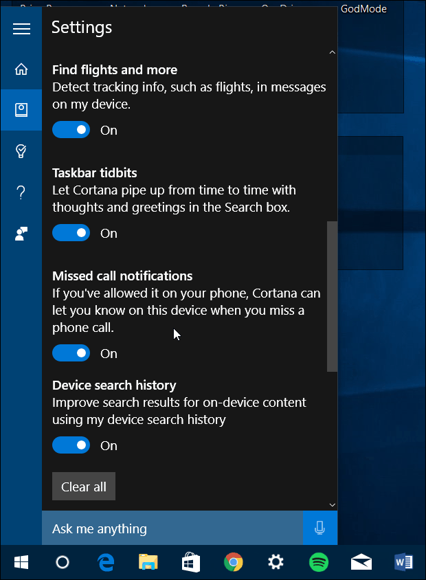 Cortana-parannukset