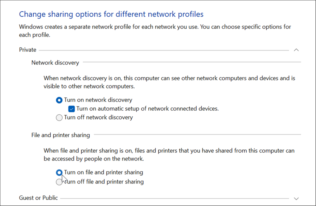 jakaa tulostin Windows 11:ssä