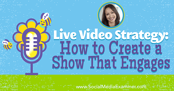 Live-videostrategia: Kuinka luoda ohjelma, joka harjoittaa ja sisältää Luria Petruccin oivalluksia sosiaalisen median markkinointipodcastissa.