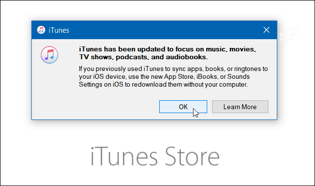 Apple poistaa iOS App Storen iTunesista viimeisimmässä päivityksessä