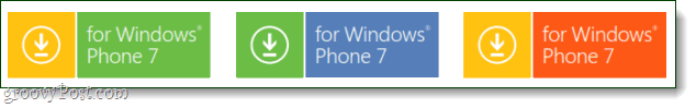 Windows Phone 7 uuden painikkeen logo