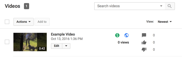 kaupallistetuissa YouTube-videoissa on vihreä dollarin merkki