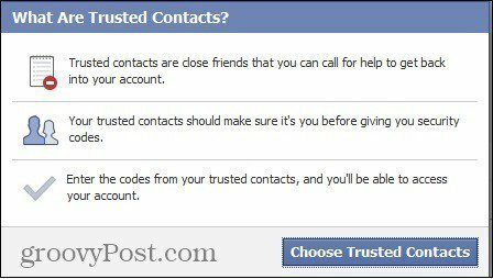 facebook luotetut yhteystiedot