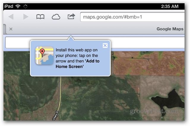Google Maps Safari iOS 6: ssa