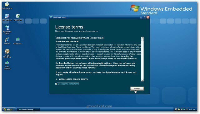 Kuinka päivittää XP: n asennus Windows 8: een