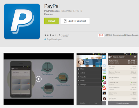 paypal-sovellus