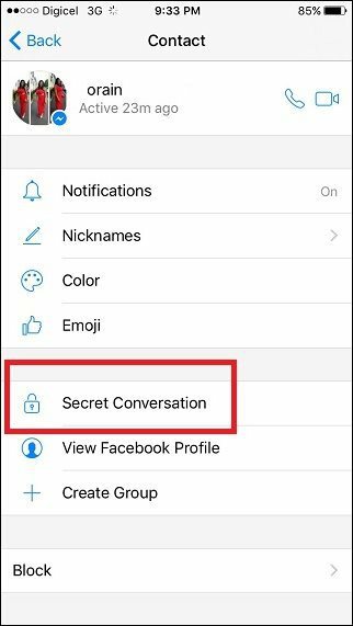 Facebook Messengerin salaiset keskustelut: Kuinka lähettää salattuja kokonaisviestejä iOS-, Android- ja WP-laitteissa