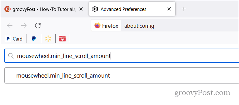 Muuta vieritysnopeutta Firefoxissa