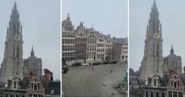 Maanjäristyksen jälkeen Belgian katedraalista soitettiin kansallislaulu! Tukea kaikkialta maailmasta...