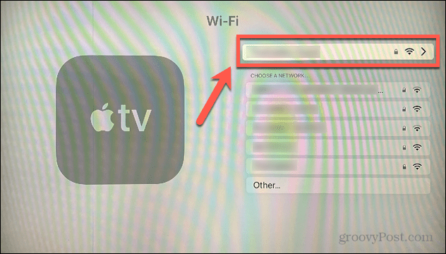 Apple TV wifi-yhteys