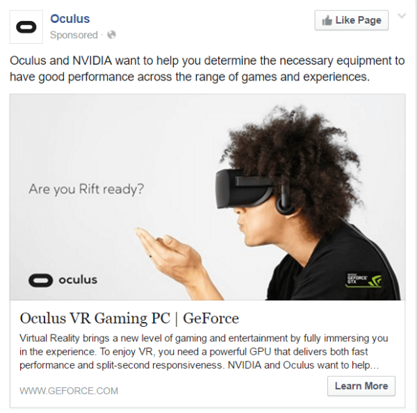 oculus-tuote lanseerataan